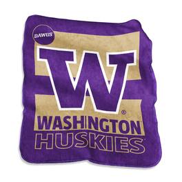 Logo Brands - Washington Huskies 50" x 60" Raschel Blanket - Multicolor