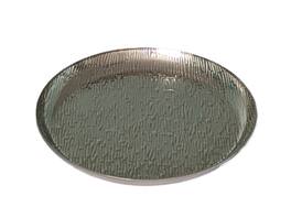 Jiallo - Kinetic Wave Decorative Tray 15" D - Silver