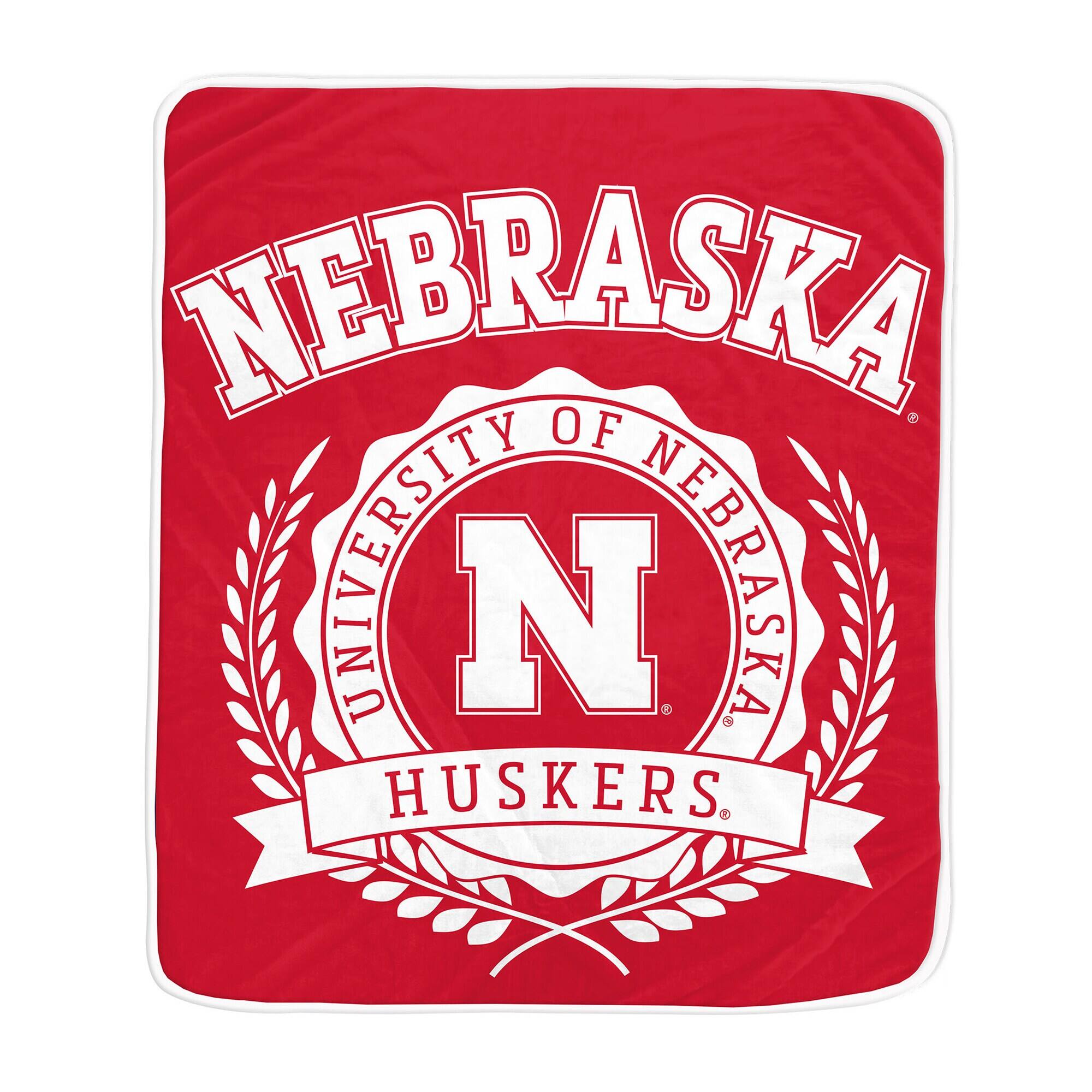 Pegasus - Nebraska Huskers 50" x 60" University Crest Ultra Soft Blanket - Multicolor