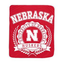 Pegasus - Nebraska Huskers 50" x 60" University Crest Ultra Soft Blanket - Multicolor