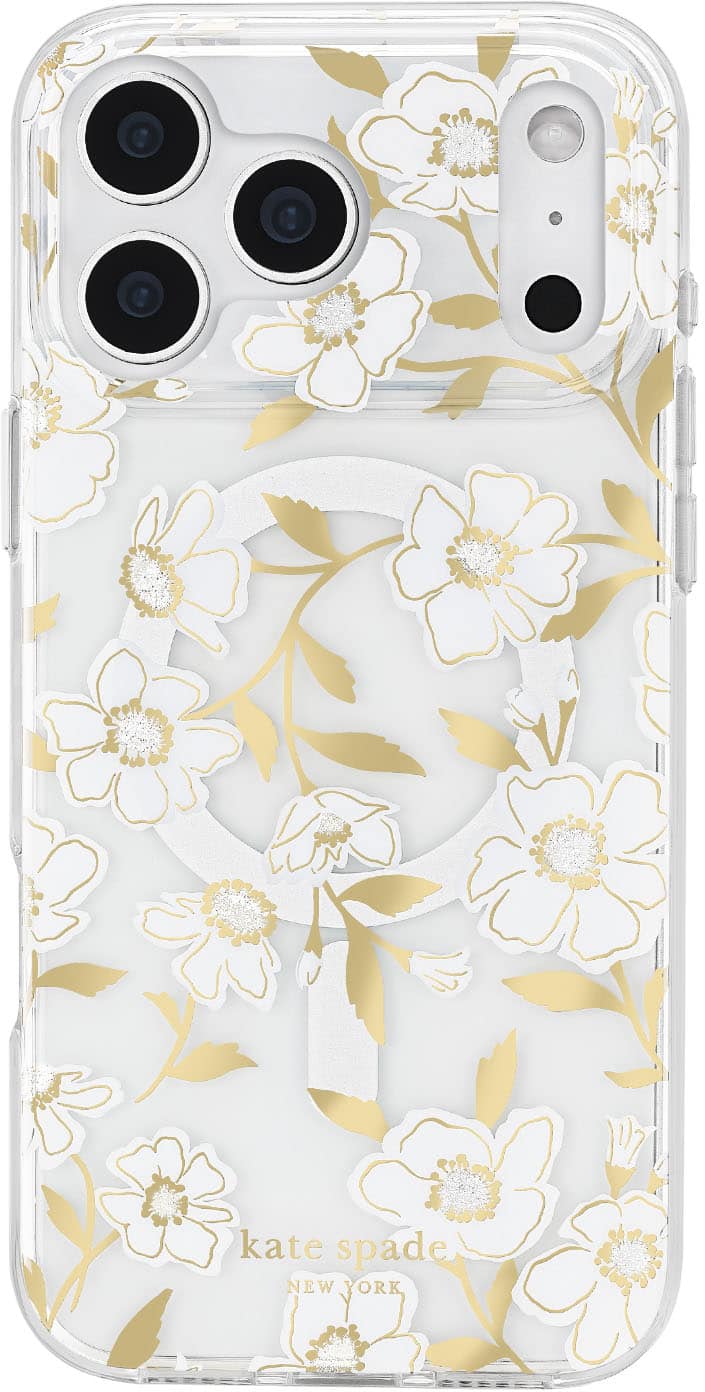kate spade new york - Protective Case with MagSafe for Apple iPhone 17 Pro Max - Sunshine Floral - Front_Zoom