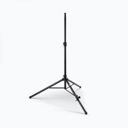 Front. On Stage Stands - On-Stage SS7762B Speaker Stand With Adjustable Leg,Black - Black.