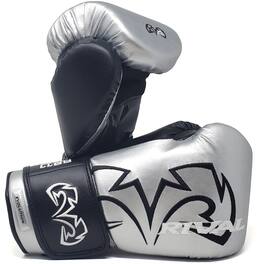 RIVAL - Boxing RB11 Evolution Hook and Loop Bag Gloves - Large - Silver