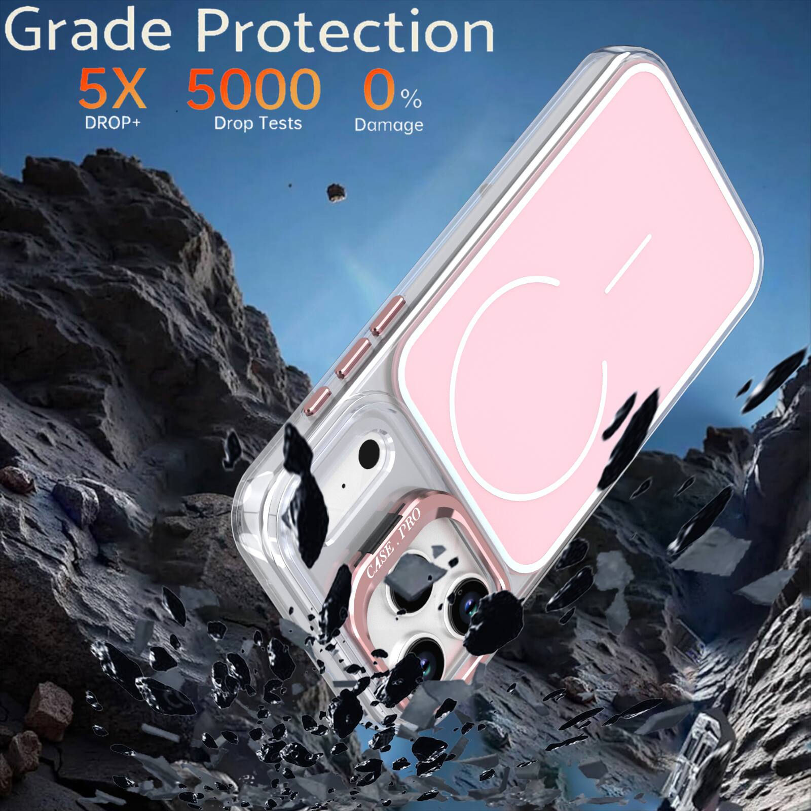 Grade Protection  
5X 5000 0%  
DROP+ Drop Tests Damage  
PRO CASE