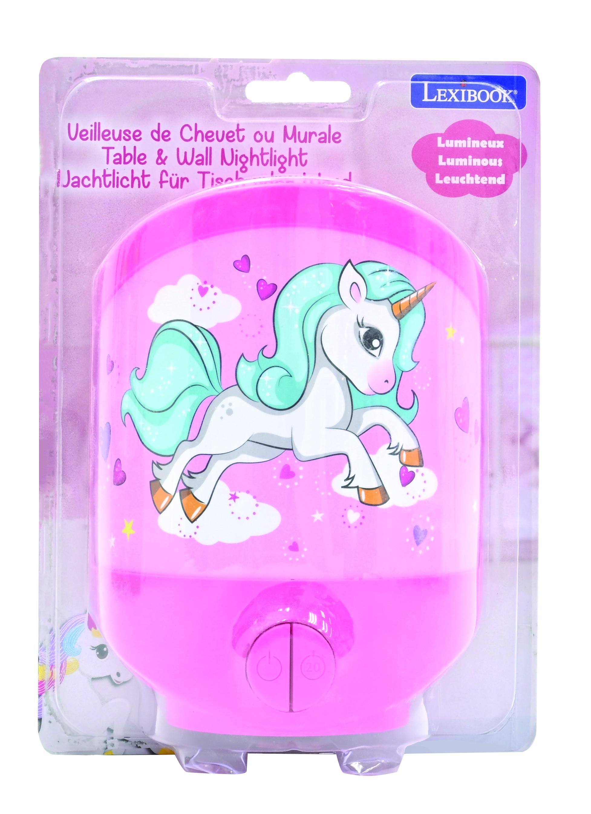 Veilleuse de Chevet ou Murale Table & Wall Nightlight Jachtlicht für Tisch LEXIBOOK Lumineux Luminous Leuchtend
