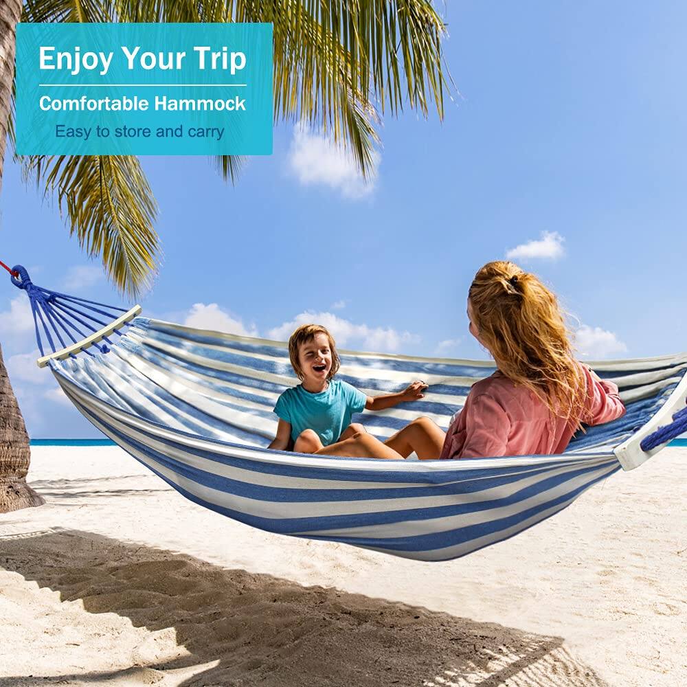 Enjoy Your Trip  
Comfortable Hammock  
Easy to store and carry