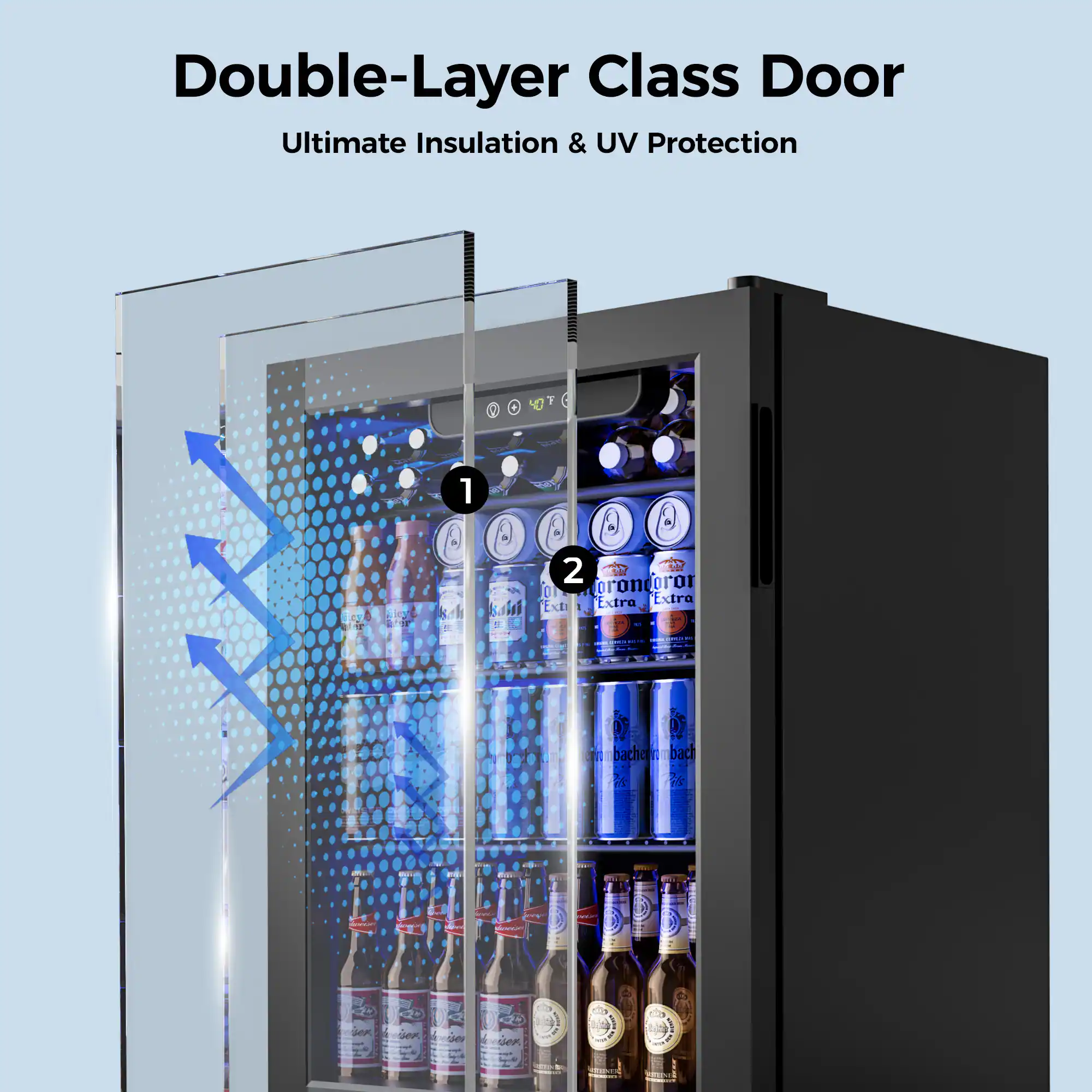 Double-Layer Class Door  
Ultimate Insulation & UV Protection