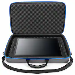 CASEMATIX - Drawing Tablet Case for Wacom Cintiq Pro 22 Graphics Tablet, Huion Kamvas 22 Plud and More - Storage Case Only - Gray