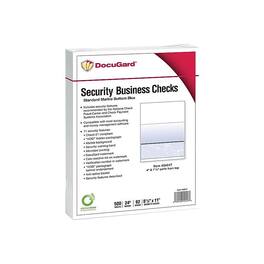 Paris - DocuGard Standard 8.5" x 11" Security Check On Bottom, 24 lbs., 500 Sheets/Ream, 2500/Carton (04517P) - Blue