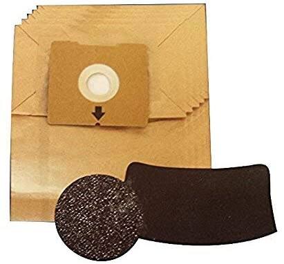 Front. Bissell - Zing Canister Accessory Kit – 5 Bags + 2 Filters Fits 1480, 4122 Models.