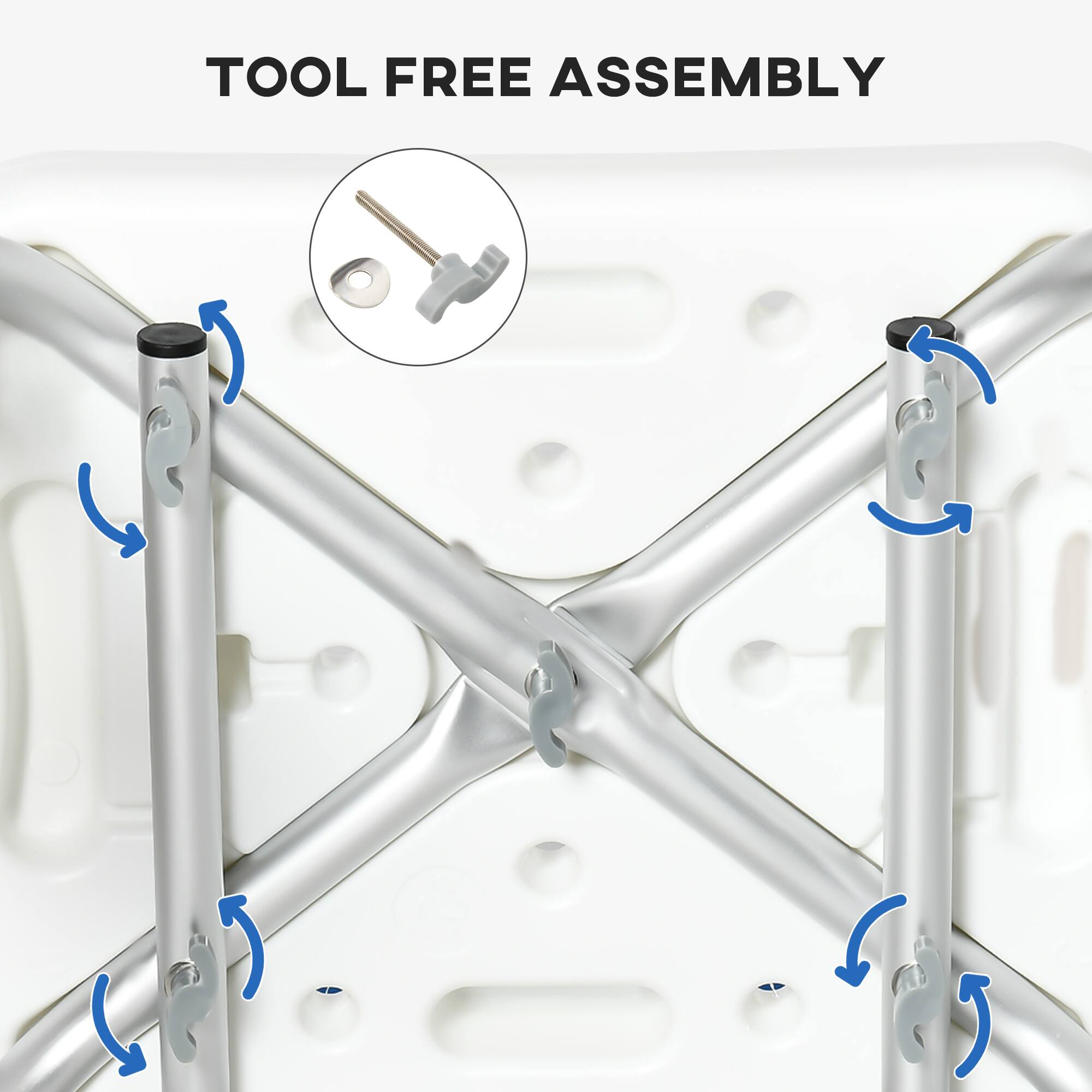 TOOL FREE ASSEMBLY
