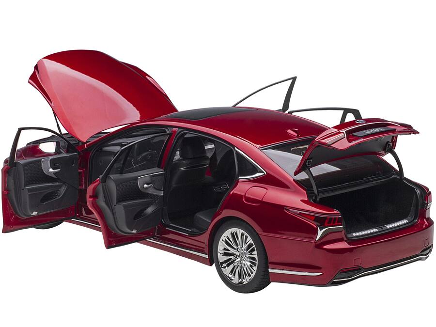 Lexus LS 500h Rouge Morello Métallique Intérieur noir AUTOart 1/18 Lexus LS 500h Rouge Morello Métallique Intérieur noir AUTOart 1/18