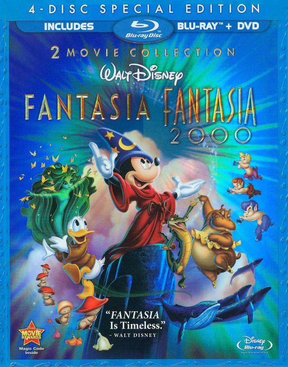  Fantasia/Fantasia 2000 [Special Edition] [4 Discs] [Blu-rays/DVD] [Blu-ray/DVD]