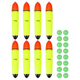 Unique Bargains - Fishing Slip Bobbers, EVA Foam Slip Floats with Beads, 3.5 oz Floatage & 8pcs - Fits Perch/Carp/Bass, Salt/Freshwater - Red