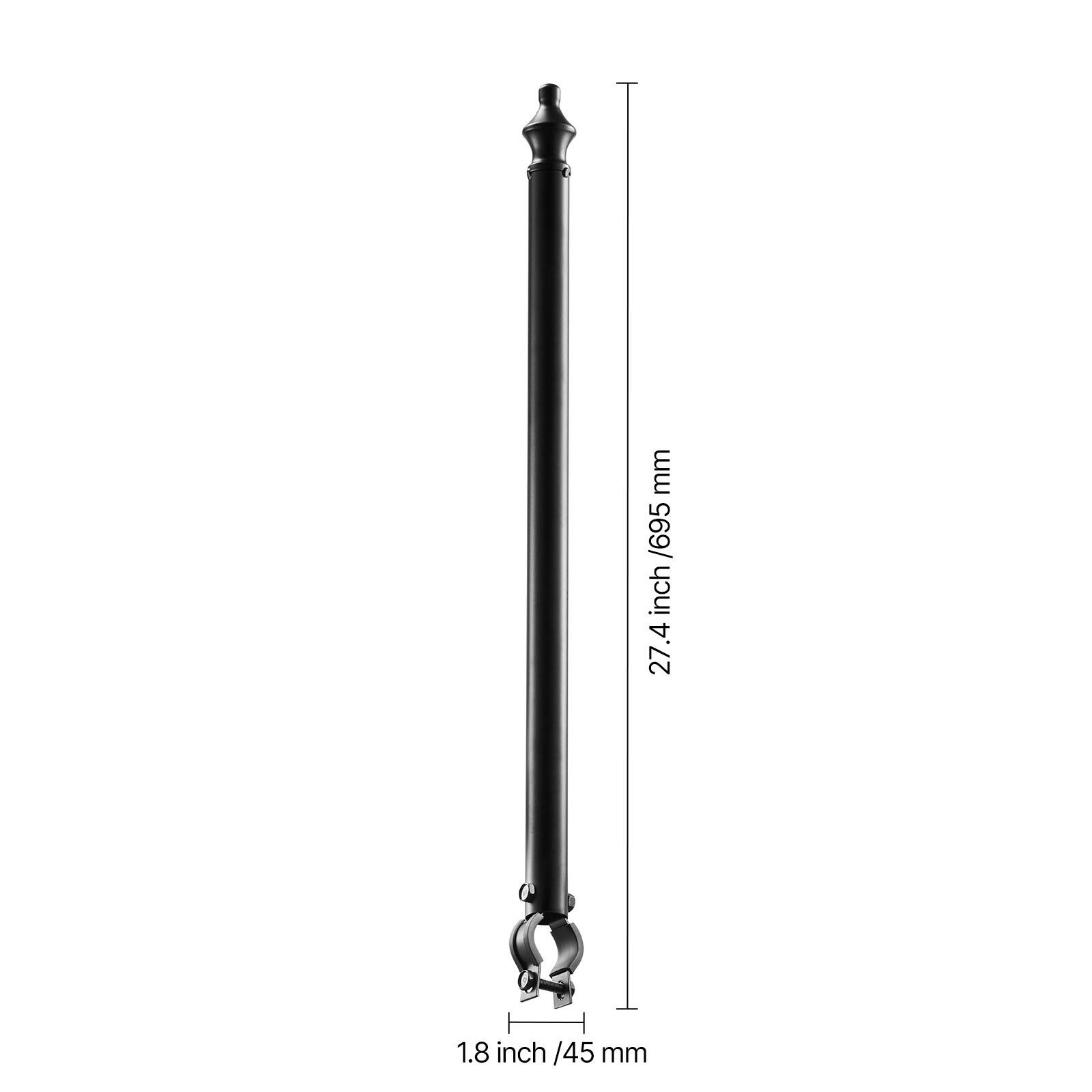 27.4 inch / 695 mm  
1.8 inch / 45 mm