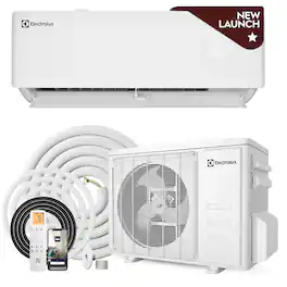 Electrolux - NEW Vaguard 23 SEER2 24,000 BTU Smart Mini Split AC & 25,000 BTU Heat Pump with Wi-Fi and Remote, Up to 1250 Sq Ft - White