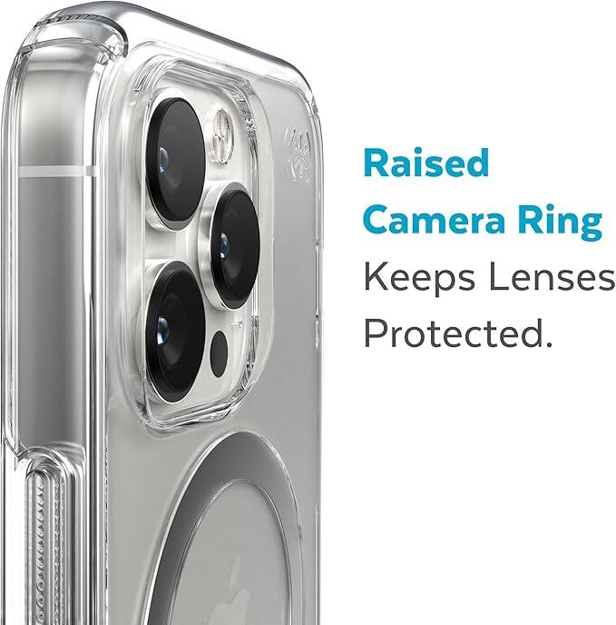 Raised Camera Ring Keeps Lenses Protected.