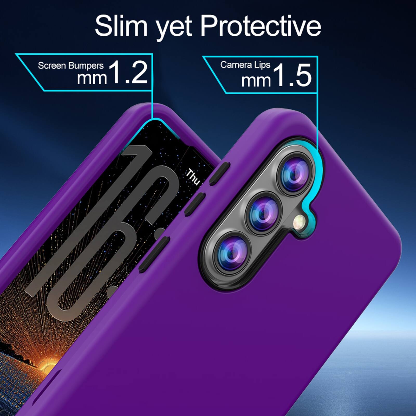 Slim yet Protective

Screen Bumpers 1.2 mm

Camera Lips 1.5 mm