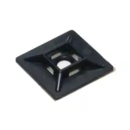 Grizzly Supply - 1" 4-Way Adhesive Cable Mounts 100/bag - Black