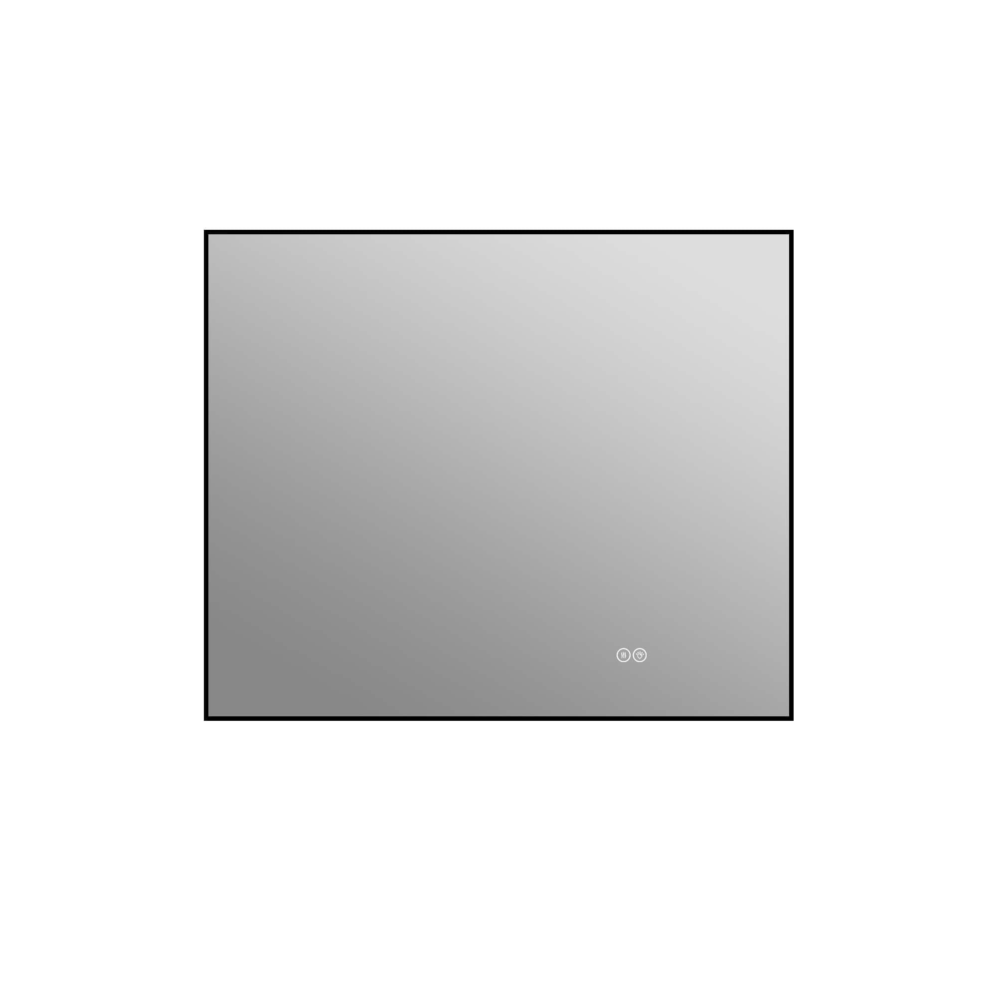 Boyel Living - 30 in x 36 in Aluminum-Framed LED Backlit Bathroom Mirror with Anti-Fog - Silver price history on PriceWatchPro