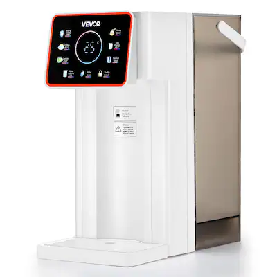 Boling 100C
VEVOR
Honey 55C
Coffee B5C
like infusion 45C
Lemon 65C
Normal TEMP
Water volume ML
Water Cease
V-chip Unlock
Caution Be careful of 1 M water
Attention: It is normal to see the water coming out of the dispenser for preheating and steam