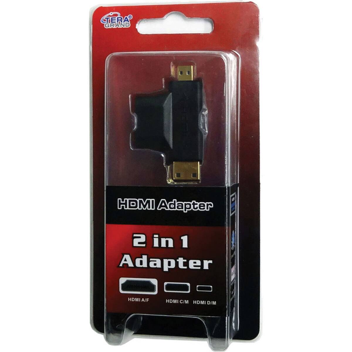TERA GRAND  
HDMI Adapter  
2 in 1 Adapter  
HDMI A/F  
HDMI C/M HDMI D/M