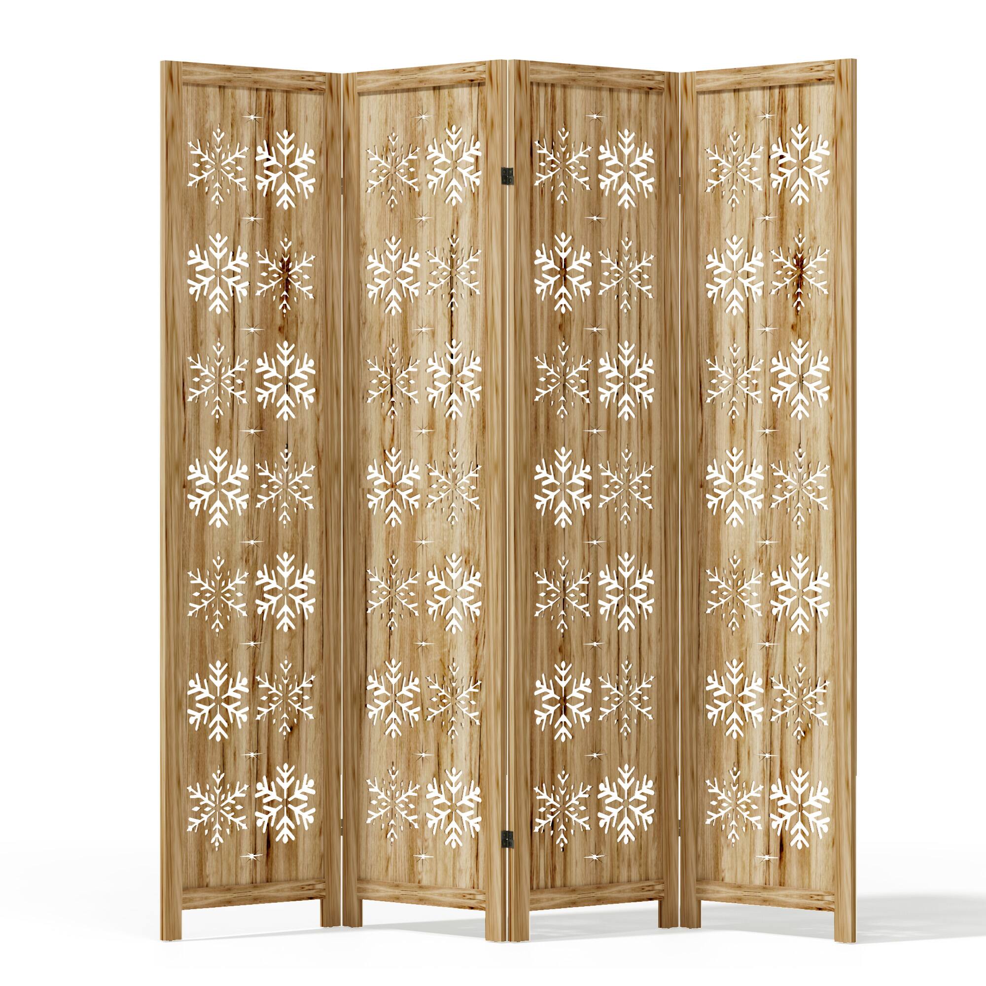 Alt View 3. Lirago - 68 in. Wood Outdoor Privacy Screens Garden Outdoor Fence 4 pieces - Brown.