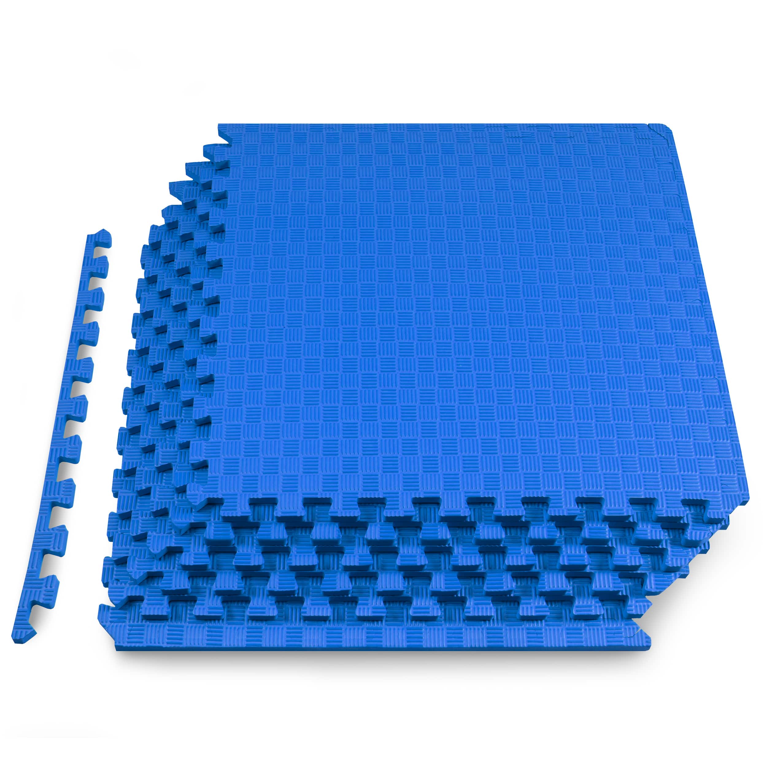 ProsourceFit - Checkered Exercise Puzzle Mat 1/2-in, 24 Sq Ft - 6 Tiles - Blue price history on PriceWatchPro