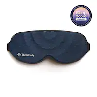 Therabody - SleepMask - Ultra-Comfortable 100% Blackout Eye Mask With Gentle Massaging Vibration - Blue - Front_Zoom