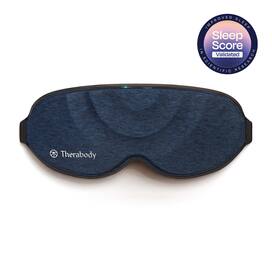 Therabody - SleepMask - Ultra-Comfortable 100% Blackout Eye Mask With Gentle Massaging Vibration - Blue