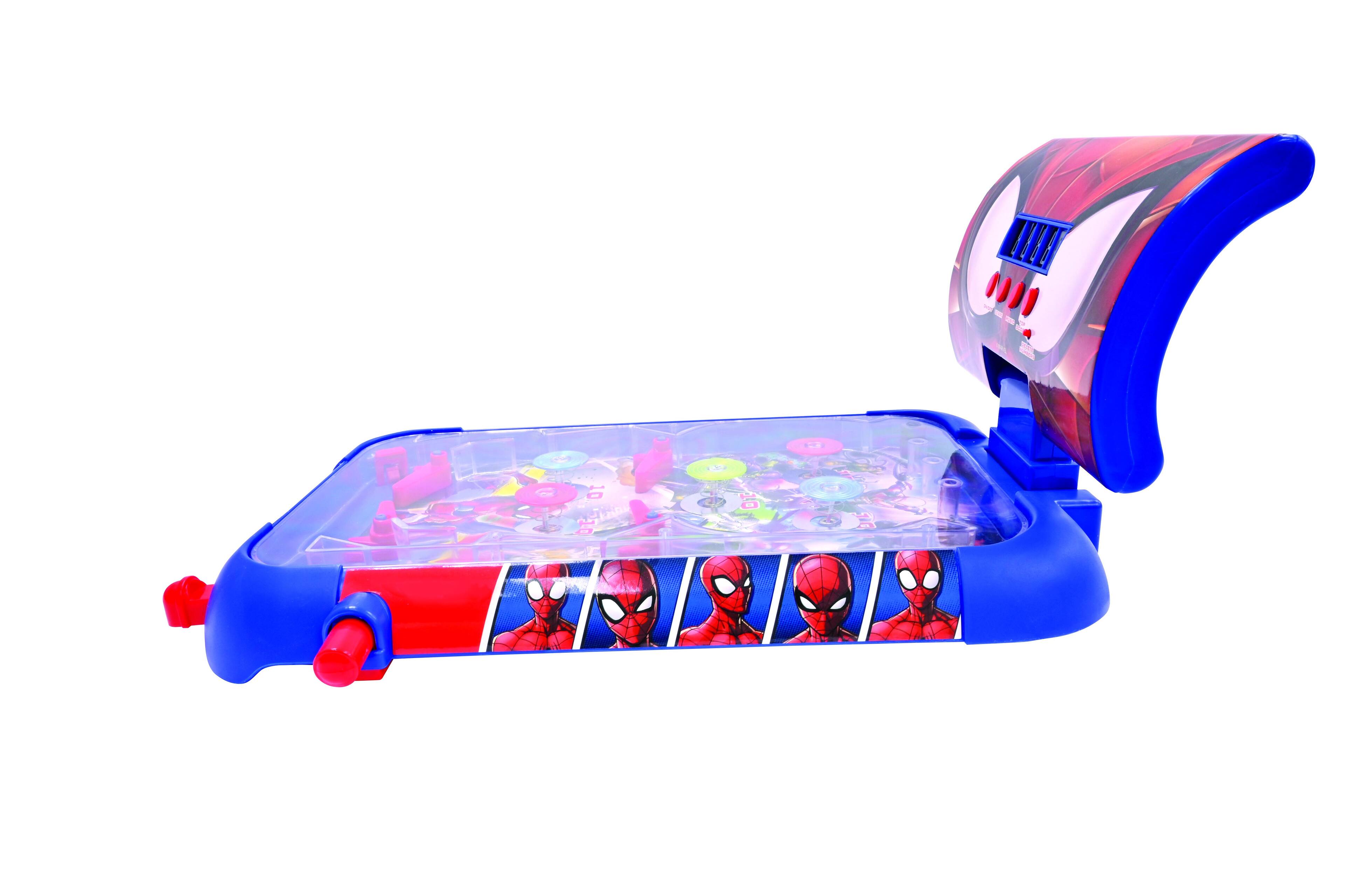 Alt View 3. Lexibook - Spider-Man Electronic Table Pinball with Sounds, Lights & Digital Scoring.