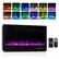 Front. Winado - 36" Electric Fireplace Insert, 1500W Wall-mounted/Built-in Fireplace Heater with WIFI Control, Remote Control, 12 Color - Black.