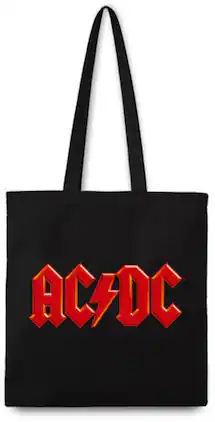 PopMarket - AC/DC - Rocksax - AC/DC - Logo - Eco-Friendly Tote Bag (Black) - Multicolor