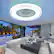Alt View 5. Domanki - 24" Bladeless Ceiling Fan with RGB Light, Smart Modern Ceiling Fans with Voice/App/Remote Control - White.