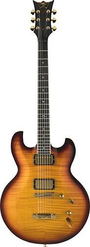 Front Standard. DBZ Guitars - Imperial FM 6-String Full-Size Electric Guitar - Amber Tobacco Burst.