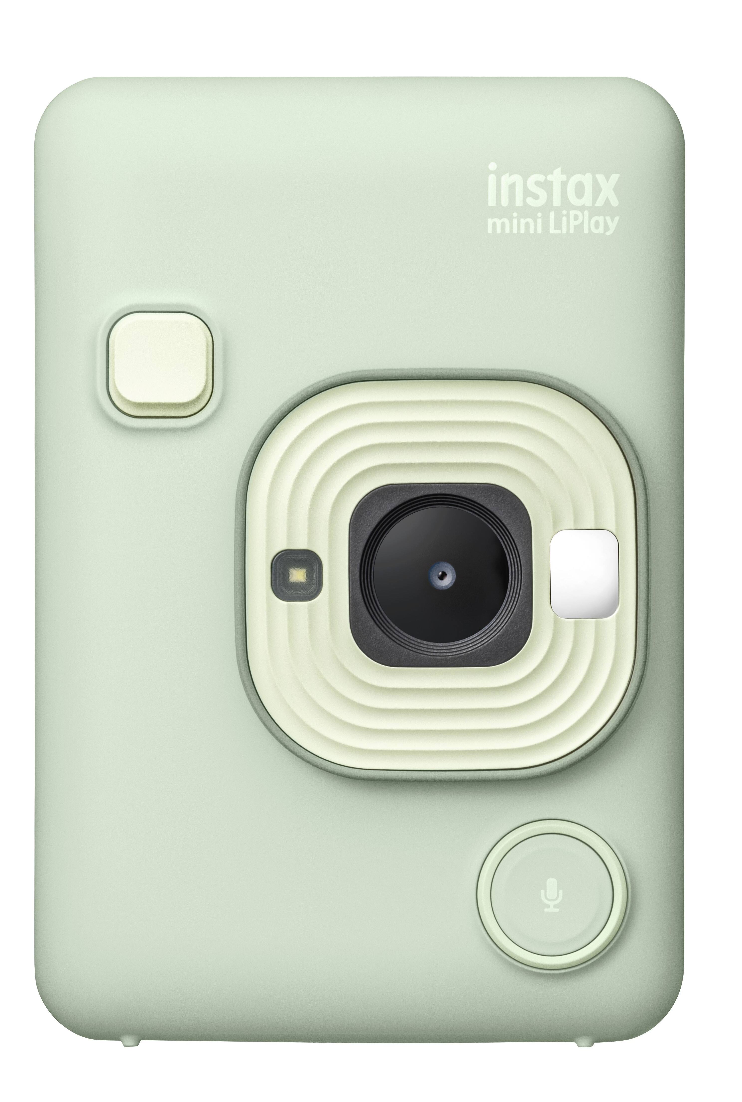 The text on the image reads "instax mini LiPlay," which is the name of the camera.