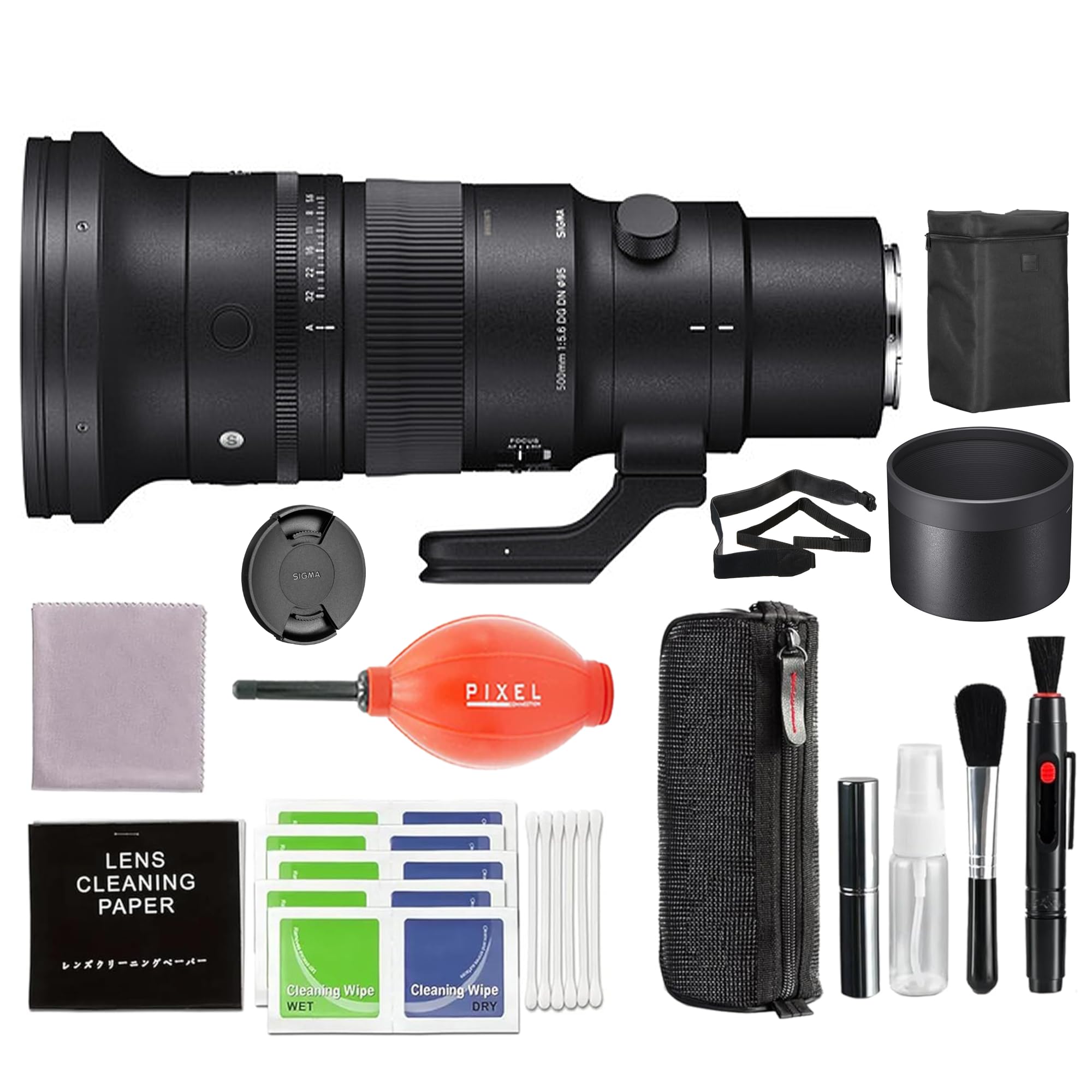 1 1 22 ZE SIGMA 95 DN 1:5.6 DG ON 1:5.6 500mm S P SOPE PIXEL LENS CLEANING PAPER  
CLEANSE WIPES  
WET CLEANING WIPES  
OHY