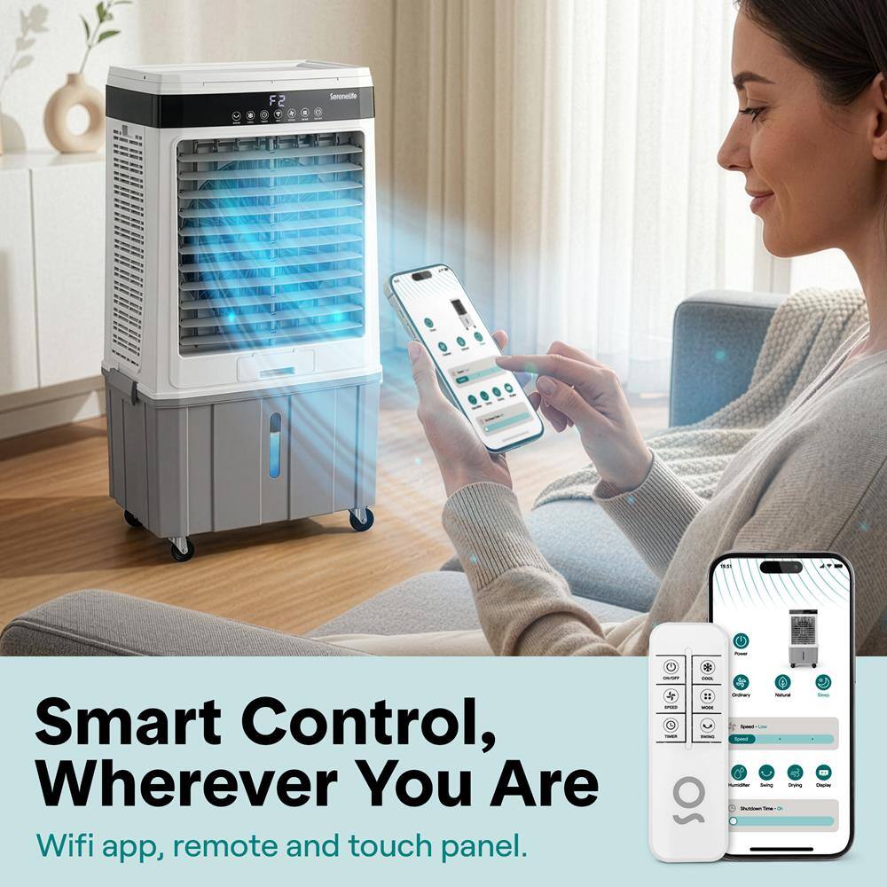 F - Ser Smart Control, Wherever You Are Wifi app, remote and touch panel.
