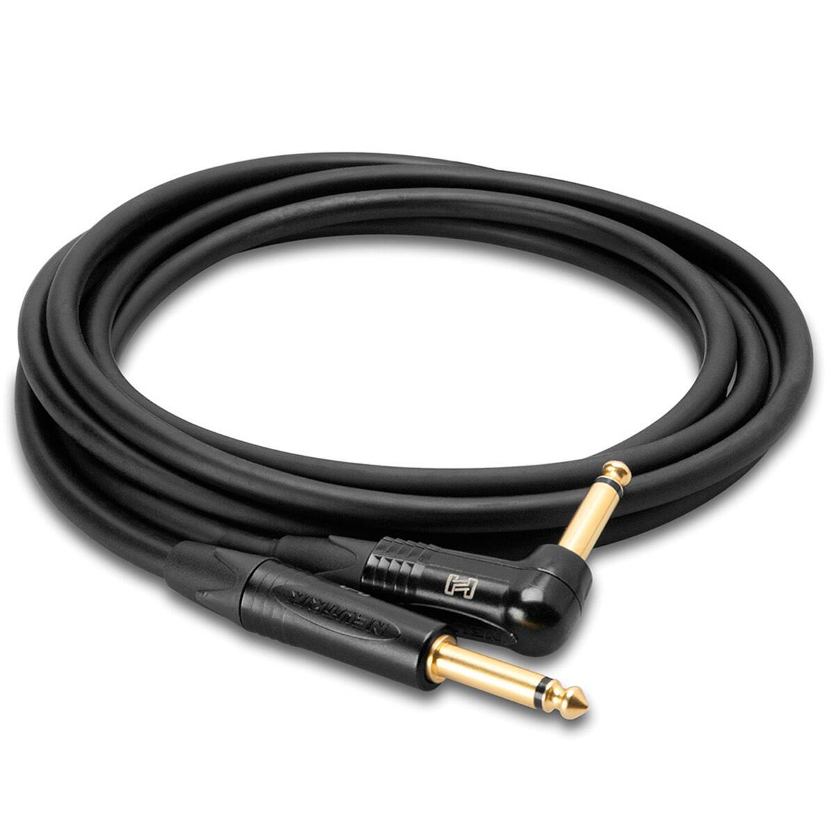 Front. Hosa Technology - Hosa Technology 10' Straight 1/4" Plug Male to Right Angle 1/4" Plug Male Edge Guitar Cable.