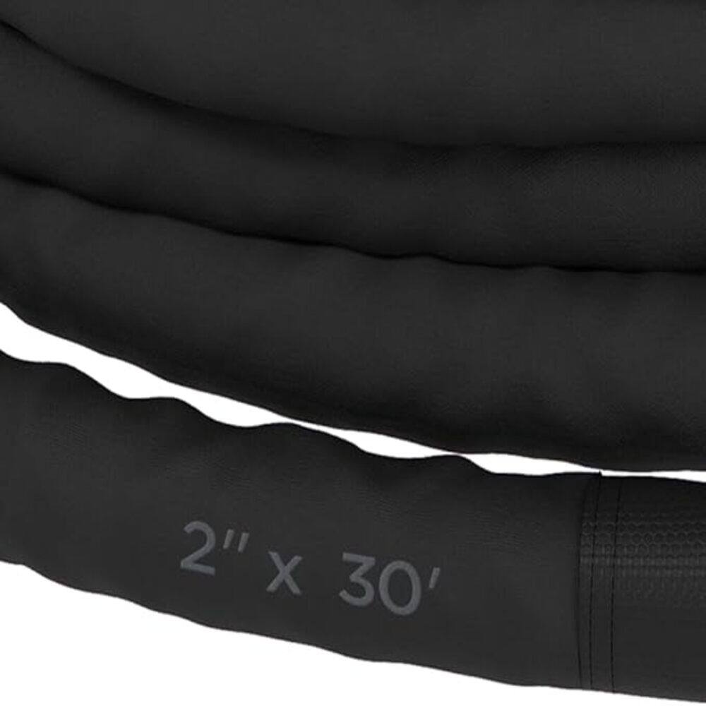 Back. Power Systems - Power Systems Covered Battle Rope 1.5" x 30' with Protective Sleeve - Black.