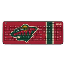 Keyscaper - Minnesota Wild Stripe Wireless Keyboard - Multicolor