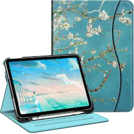 Kitcheniva - iPad 10th Generation 2022 Case With Stand And Pocket 10.9'' - Blossom