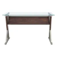 OSP Home Furnishings - Zenos Desk - Cherry - Front_Zoom