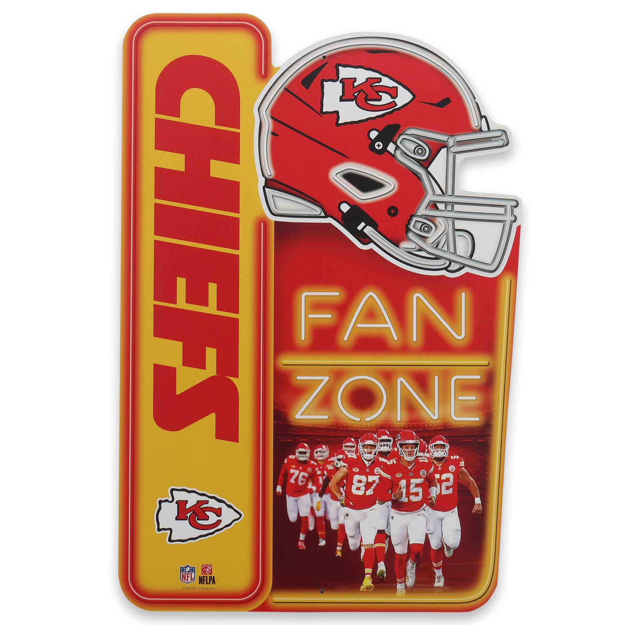 Kansas City Chiefs 13" x 19.5" Fan Zone Metal Sign