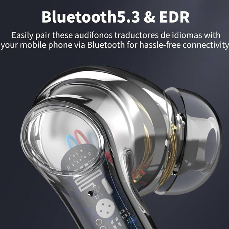 Bluetooth 5.3 & EDR

Easily pair these audífonos traductores de idiomas with your mobile phone via Bluetooth for hassle-free connectivity.