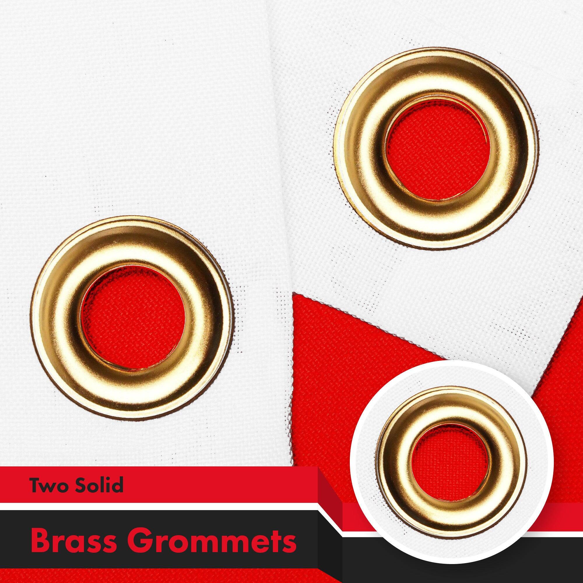 Two Solid Brass Grommets
