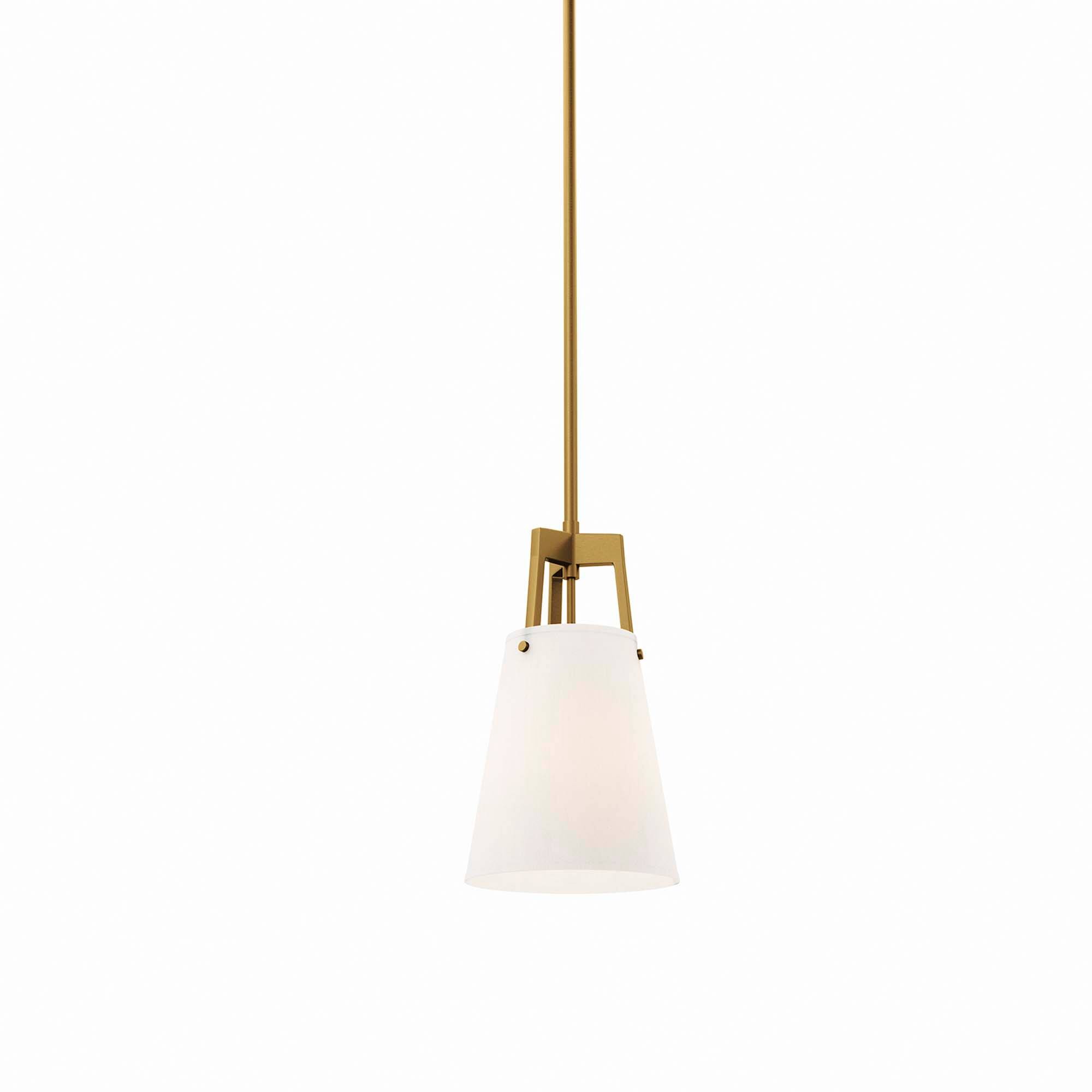 Alt View 2. Modway - Aspire Pendant Light by Modway - White Satin Brass.
