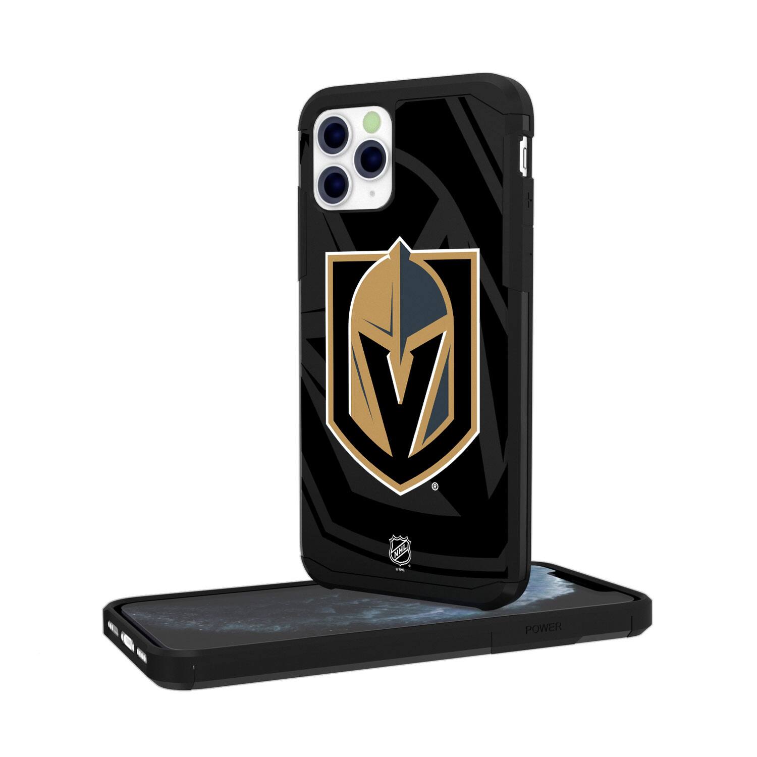 Alt View 3. Keyscaper - Vegas Golden Knights iPhone Mono Tilt Rugged Case - 16 Plus - Multicolor.