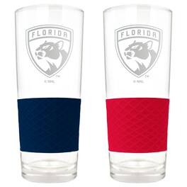 Great American Products - Florida Panthers 22oz. Logo Score Pint Glass Two-Piece Set - Multicolor