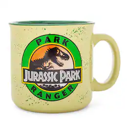 Silver Buffalo - Jurassic Park Ranger Ceramic Camper Mug | Holds 20 Ounces - Green